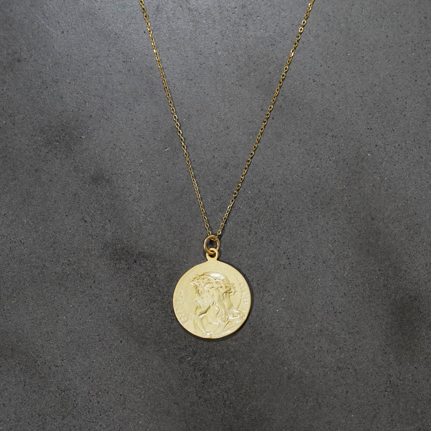 Jesus shop coin necklace